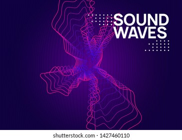 Techno event. Dynamic fluid shape and line. Modern show brochure concept. Neon techno event flyer. Electro dance music. Electronic sound. Trance fest poster. Club dj party.