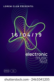 Techno Event. Psychedelic Beat Invitation. Dance Banner. Green Party Magazine. Pink Fest Flyer. Trance Cover. Edm Festival Graphic. Blue Techno Event