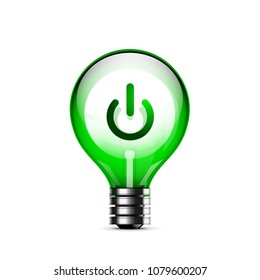 Techno futuristic start power button. Vector illustration