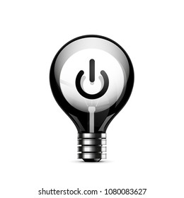 Techno futuristic start power button. Vector illustration