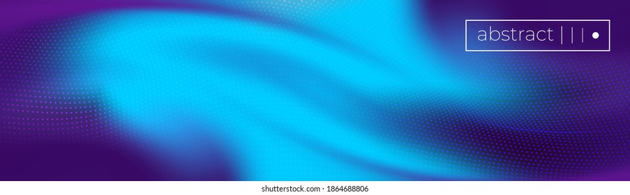 Techno futuristic twisted hi-tech background. Neon ulra violet colors. Smoky vibrant swirl flow. Abstract ai big data flow vector template. 