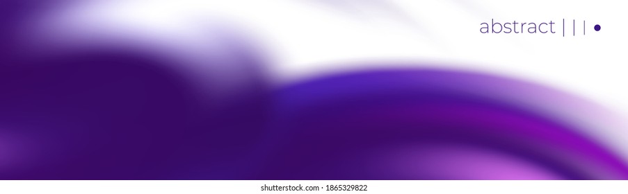 Fondo tecnológico de alta tecnología retorcido futurista. Olas violetas en blanco. Flujo de torbellino húmedo y vibrante. Plantilla vector abstracta. 