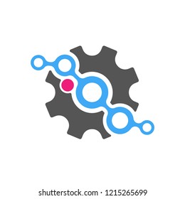 Techno Gear Logo Template Design