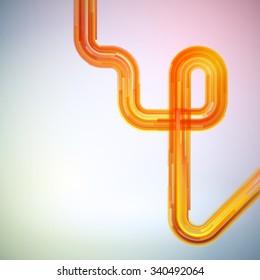 Techno Geometric Vector Circle Modern Science Abstract Background