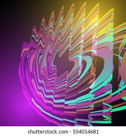 Techno Geometric Vector Curve Modern Science Abstract Background