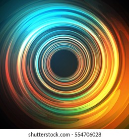 Techno Geometric Vector Curve Modern Science Abstract Background