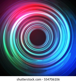 Techno Geometric Vector Curve Modern Science Abstract Background