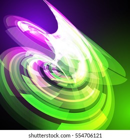Techno Geometric Vector Curve Modern Science Abstract Background