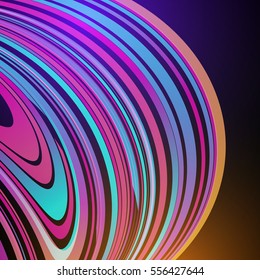 Techno Geometric Vector Curve Modern Science Abstract Background