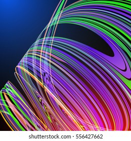 Techno Geometric Vector Curve Modern Science Abstract Background