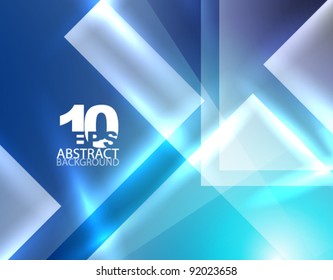Fondo de cuadrado brillante de vidrio Techno