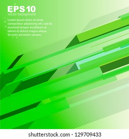 Techno green abstract background - vector illustration