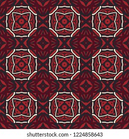 Techno Grunge Abstract Seamless geometric shpes ornament pattern background