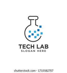 Techno Lab Logo Design Template