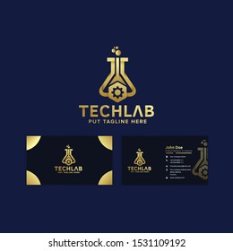 Techno Lab Logo Template For Business