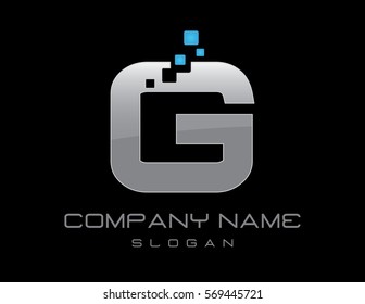 Techno letter G logo