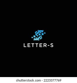 Plantilla de diseño de logotipo R de letra Techno  