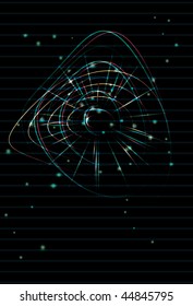 Techno lined abstract neon background. eps10 with transparency