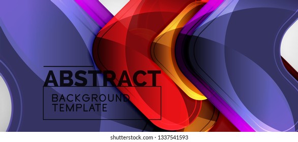 Techno lines, hi-tech futuristic abstract background template with arrow shapes. Vector design