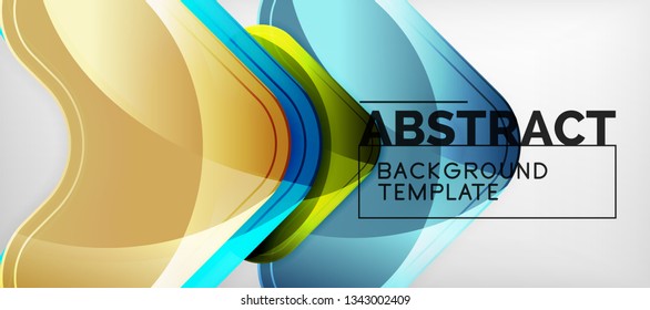 Techno lines, hi-tech futuristic abstract background template with arrow shapes. Vector design