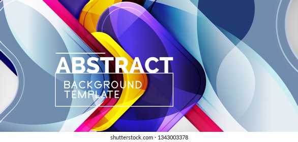 Techno lines, hi-tech futuristic abstract background template with arrow shapes. Vector design