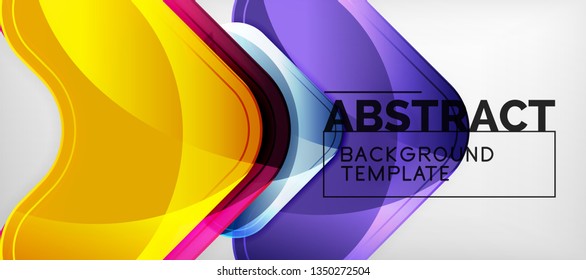 Techno lines, hi-tech futuristic abstract background template with arrow shapes. Vector design