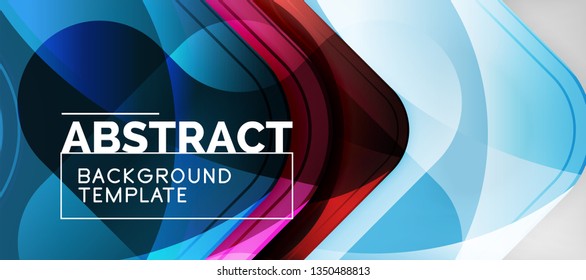 Techno lines, hi-tech futuristic abstract background template with arrow shapes. Vector design