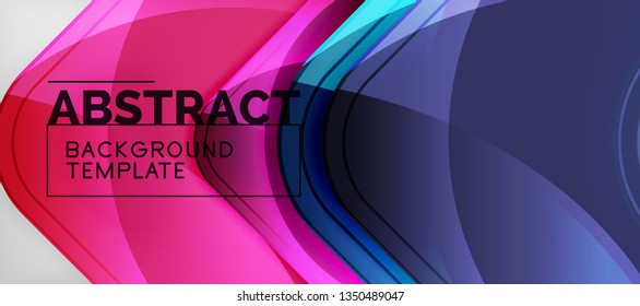 Líneas tecno, plantilla de fondo futurista de alta tecnología abstracta con formas de flecha. Diseño de vectores