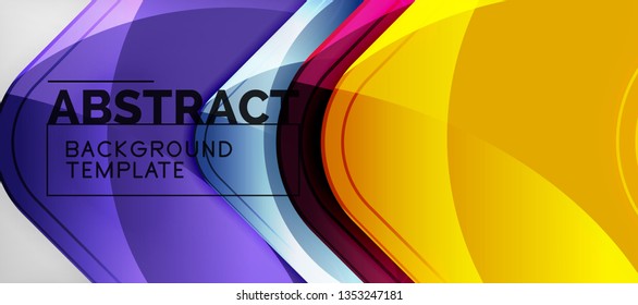 Techno lines, hi-tech futuristic abstract background template with arrow shapes. Vector design