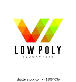 Techno Low poly Logo Template