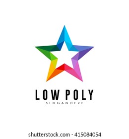 Techno Low poly Logo Template