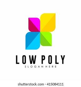 Techno Low poly Logo Template
