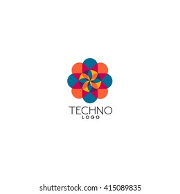 Techno Low poly Logo Template