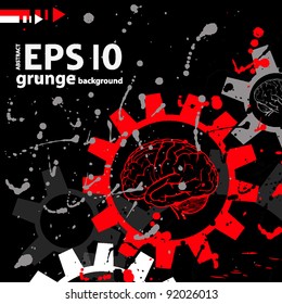 techno medical grunge background. vector illustration