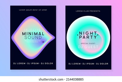 Partido Techno. Fondo Mínimo Para El Diseño De Folleto. Banner Electrónico Indie. Un Arte Genial Para Invitar. Concepto De Danza Y Vida Nocturna. Partido Tecnológico Negro Y Turquesa