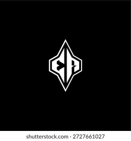 techno racing style design EA logo inicial esport concept monograma moderno gaming letter