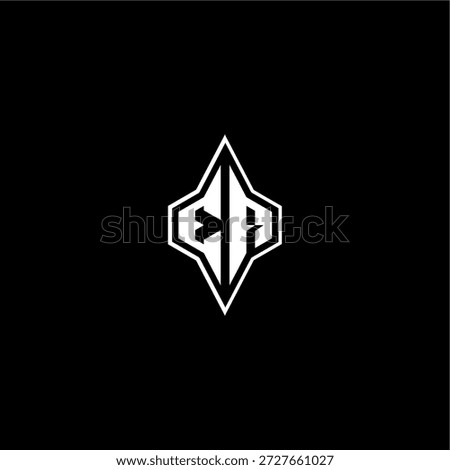 techno racing style design EA initial logo esport concept modern monogram gaming letter