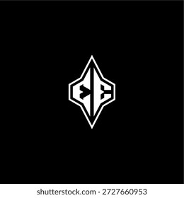 estilo de corrida techno design EE logotipo inicial esport conceito moderno monograma carta de jogo