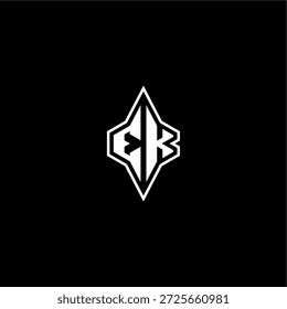 techno estilo de corrida design EK logotipo inicial esport conceito moderno monograma carta de jogo