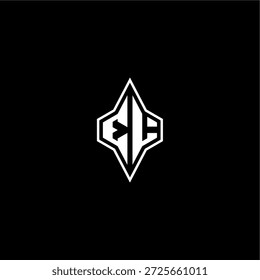 techno estilo de corrida design EL logotipo inicial esport conceito moderno monograma carta de jogo
