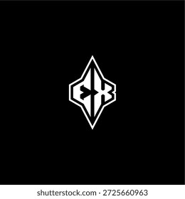 techno estilo de corrida design EX logotipo inicial esport conceito moderno monograma carta de jogo