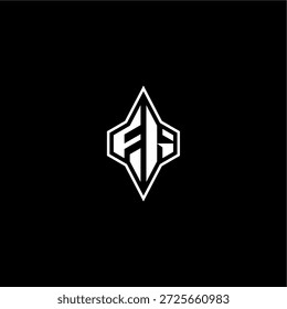 techno estilo de corrida design FI logotipo inicial esport conceito moderno monograma carta de jogo