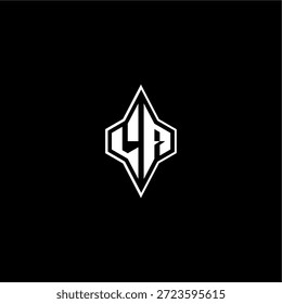 techno estilo de corrida design moderno monograma de jogo carta logotipo inicial esport conceito LA