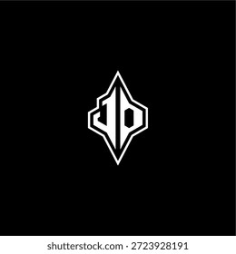 techno estilo de corrida design moderno monograma de jogo carta logotipo inicial esport conceito JO