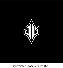 techno estilo de corrida design moderno monograma de jogo carta logotipo inicial esport conceito JV