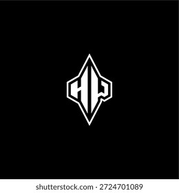 techno estilo de corrida design moderno monograma de jogo carta logotipo inicial esport conceito HW