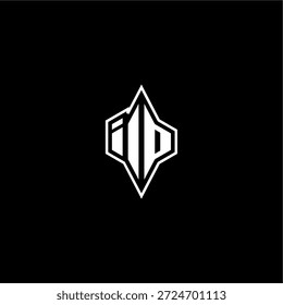 techno estilo de corrida design moderno monograma carta de jogo logotipo inicial esport conceito ID