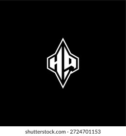 techno estilo de corrida design moderno monograma de jogo carta logotipo inicial esport conceito HQ