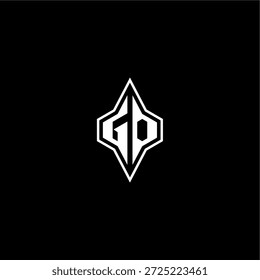 techno estilo de corrida design moderno monograma de jogo carta logotipo inicial esport conceito GO