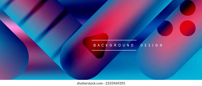 Techno runde Formen, Linien abstrakter Hintergrund mit glänzenden Elementen. Vektorgrafik für Bildschirmhintergründe, Banner, Hintergrund, Karte, Buchillustration, Landing-Page